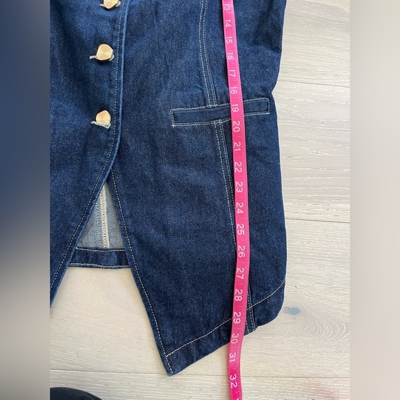 NWT Dissh OLLY Denim Vest INDIGO SZ 10 - Picture 12 of 13